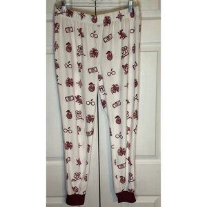 Harry Potter Hogwarts Red & White‎ Lounge Sleepwear Pajama Pants Medium